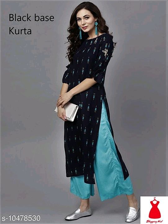 *Trendy Graceful Women Kurta Sets*
Kurta Fabric: Rayon
Bottomwear Fabric: Rayo uploaded by business on 12/8/2020