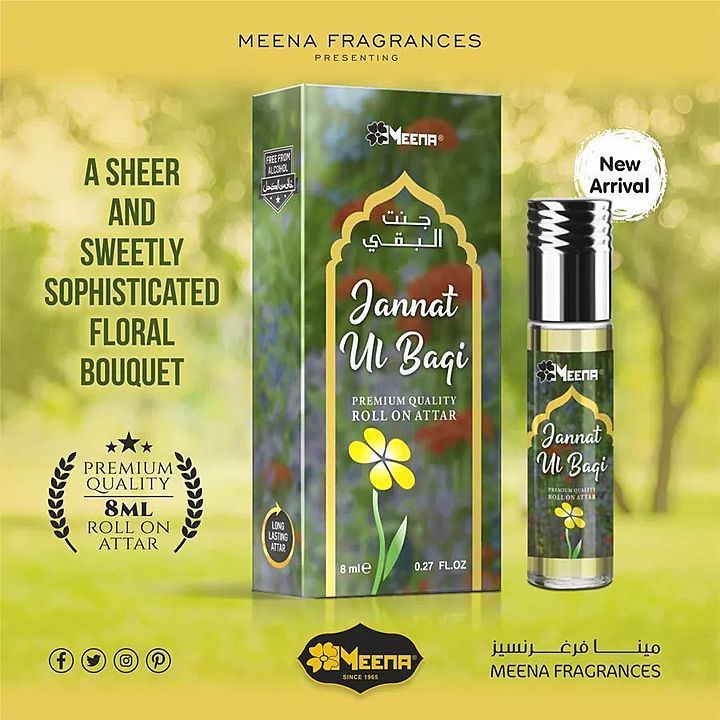 Meena Fragrance ( Jannat Ul BAQI ) 8ml Roll On Perfume With 100 % Satisfaction Guaranteed uploaded by Tawakkal Perfumers  on 6/24/2020
