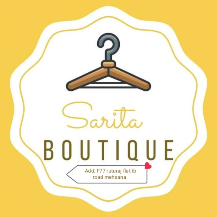Visiting card store images of Sarita boutique