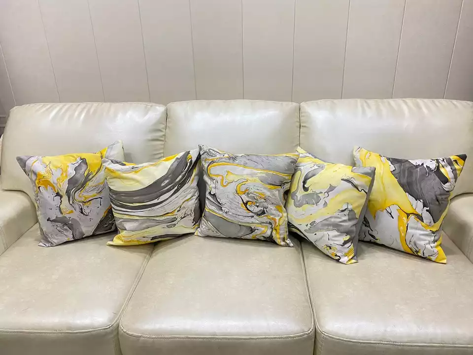 5 pc marble cushion cover set uploaded by SIMMI INTERNATIONAL on 9/4/2022