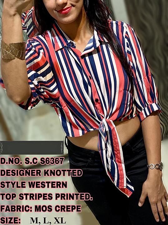 Product name :- lining shirt

👗 Fabric :- ice crepe with print

👗 Size - M-38,  L-40,  XL-42
      uploaded by business on 12/8/2020