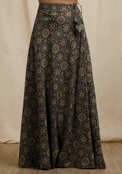 Ajrak digital printed long skirt  uploaded by Sanjhbela Bastraloy on 9/4/2022