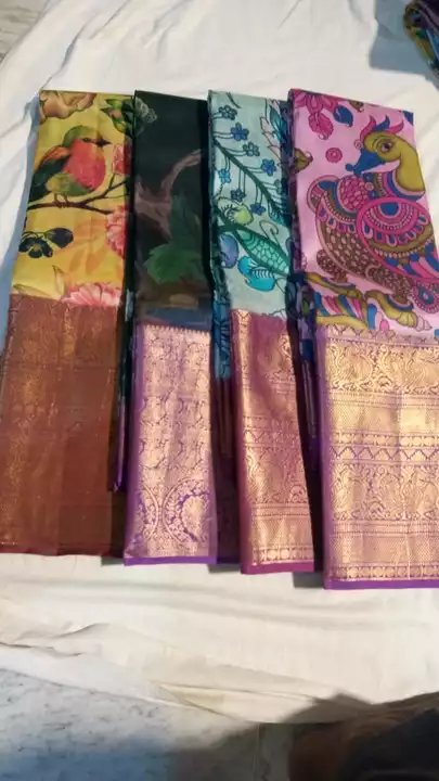 Pen kalankari pure  kanchi pattu uploaded by Satya Sai handloom on 9/5/2022