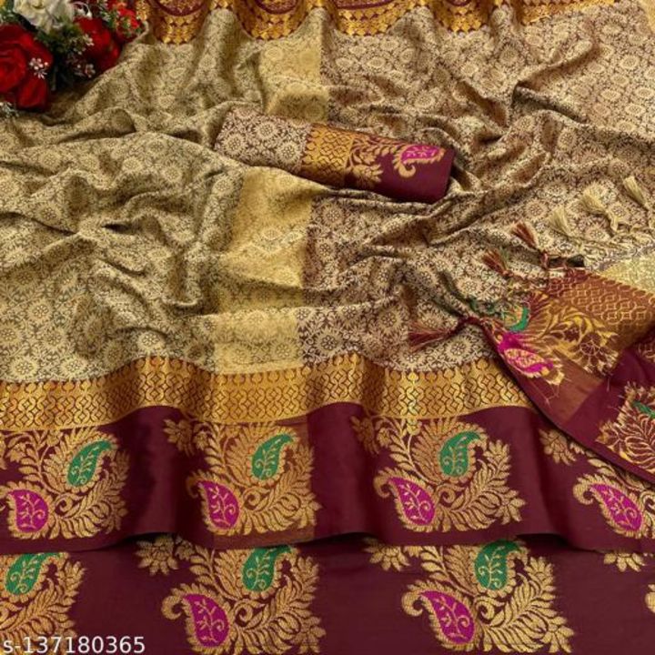 new design fancy attractivesilk saree with multiple blouse uploaded by digital marketing on 9/5/2022