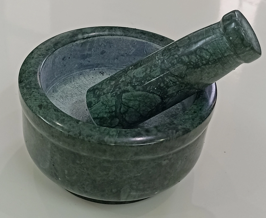 Green Marble Mortar & Pastle Round with Polished uploaded by business on 9/5/2022