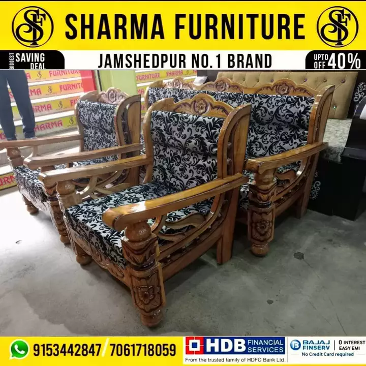 5 Seater Wooden Sofa uploaded by Sharma furniture on 9/5/2022