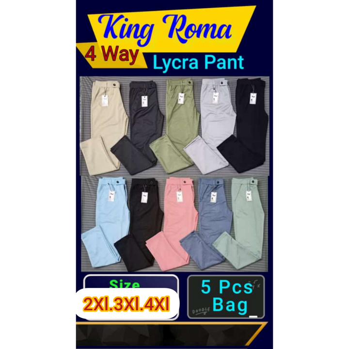 King Roma 4 way lycra pant  uploaded by Trust Wear on 9/5/2022