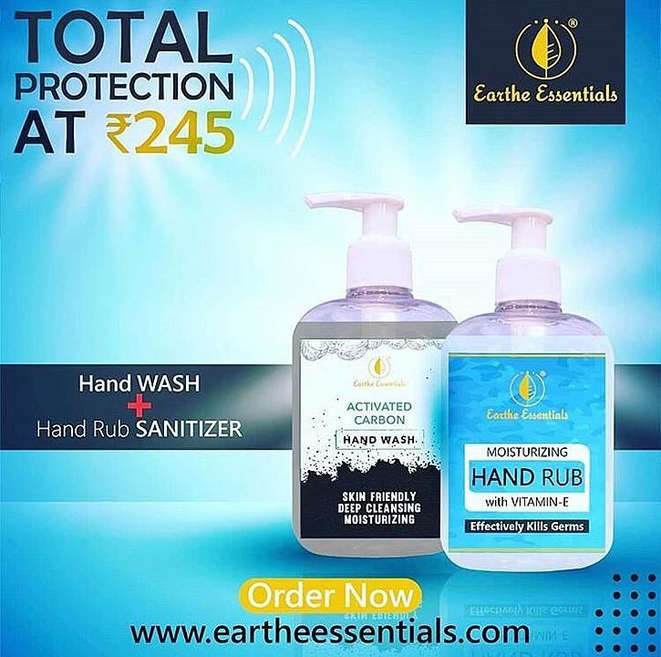 Carbon Handwash + sanitizer 250 ml combo uploaded by Earthe Essentials on 12/9/2020