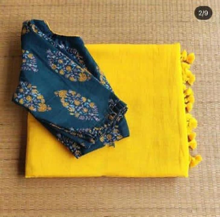 Soft cotton with base silk uploaded by The sarees of chettinadu on 12/9/2020