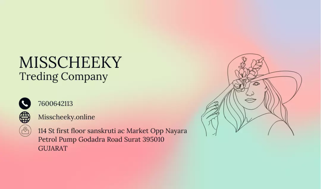 Visiting card store images of Misscheeky