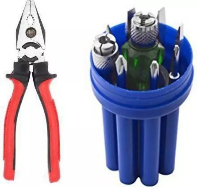 Screw driver set 8 in 1 with 8" Plier uploaded by business on 9/5/2022