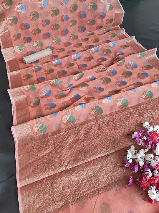 Cora orgenga saree  uploaded by business on 12/9/2020