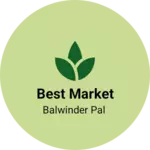 Business logo of Best market