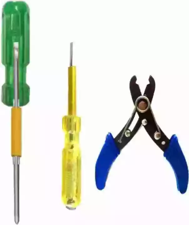 Wire cutter , 4 inch two in 1 screw Drivers and line tester uploaded by business on 9/5/2022
