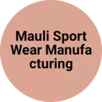 Business logo of Mauli Sport Wear Manufacturing