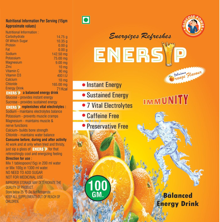 Enersip Energy Drink  uploaded by Amethi Biotech Private Limited  on 9/6/2022