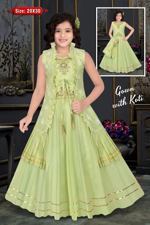 Girls Party Wear Gown Set  uploaded by Lucky Traders on 9/6/2022