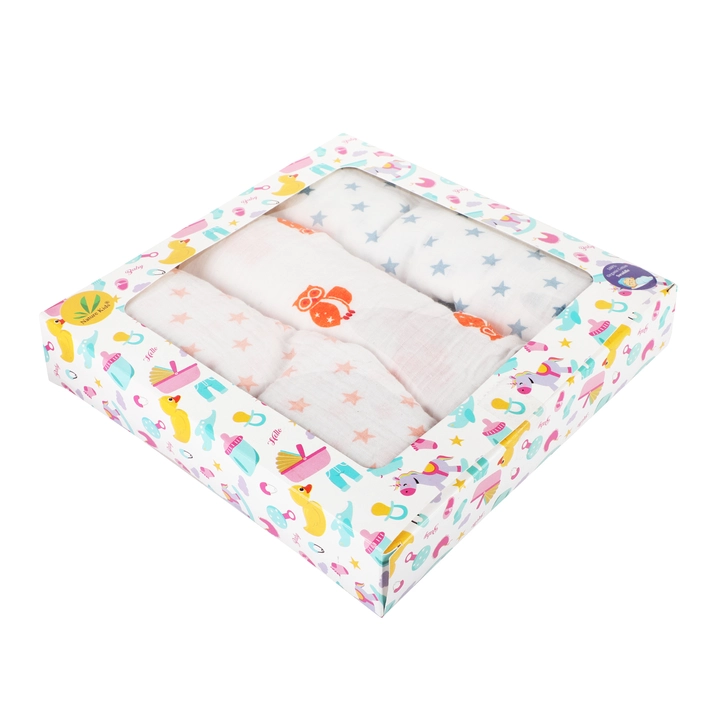 Organic cotton muslin baby swaddles (112*112cm) uploaded by Mbi retail pvt. Ltd. on 9/6/2022