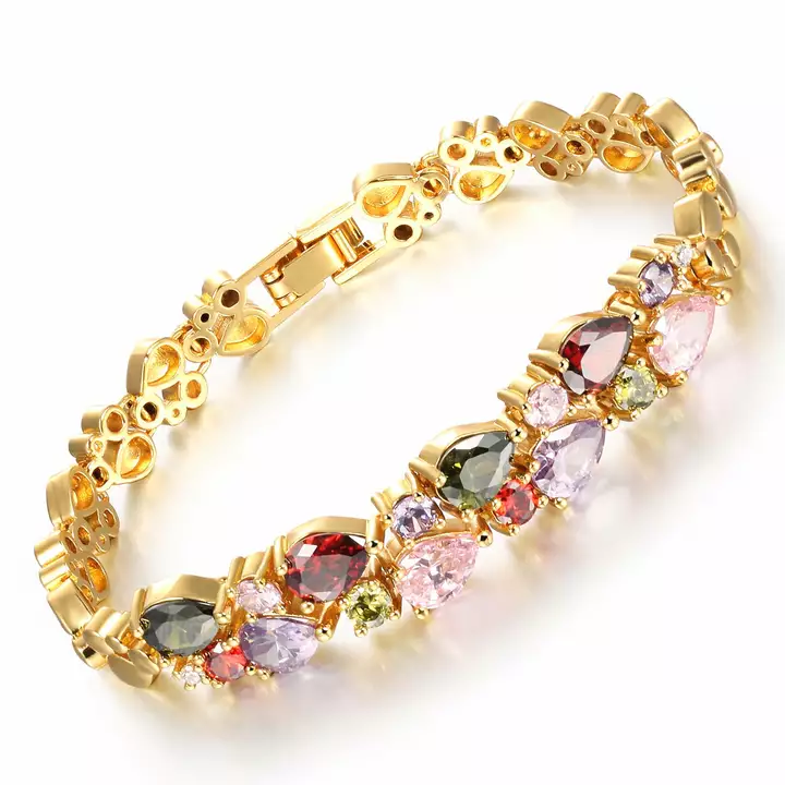 Crystal Gold Plated Bracelet uploaded by Bhavani Sales on 9/6/2022