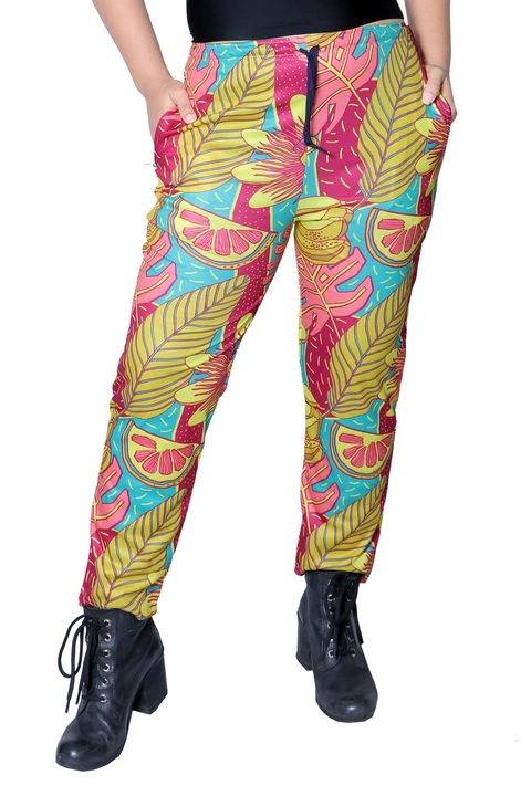 Post image IT IS AN 100 % PURE SOFT POLYESTER PRINTED WOMEN PANTS