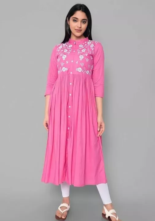 Post image Alisha Sensational KurtisName: Alisha Sensational KurtisFabric: RayonSleeve Length: Three-Quarter SleevesPattern: EmbroideredCombo of: SingleSizes:S (Bust Size: 36 in, Size Length: 48 in) M (Bust Size: 38 in, Size Length: 48 in) L (Bust Size: 40 in, Size Length: 48 in) XL (Bust Size: 42 in, Size Length: 48 in) XXL (Bust Size: 44 in, Size Length: 48 in) 
Country of Origin: India