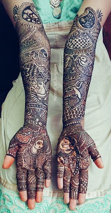 Bridal mehandi including  legs  uploaded by Mehandi Art Bangalore  on 12/10/2020