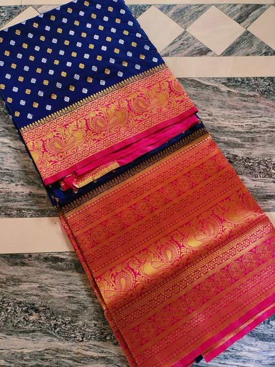 Soft silk Kuppadam Big boarder sarees uploaded by Sri Lakshmi manikanta handlooms on 9/6/2022