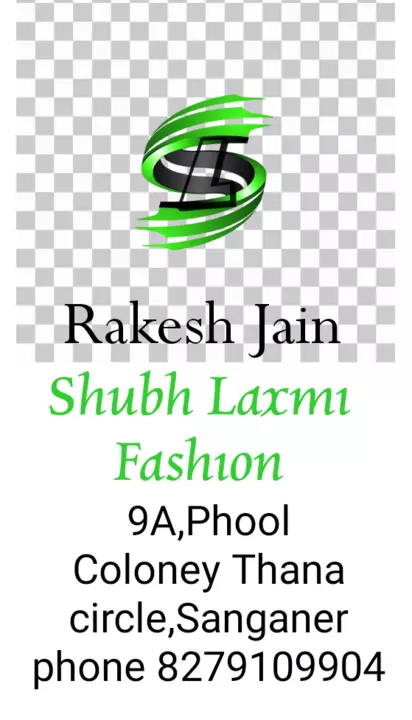 Visiting card store images of Shubh laxmi fashion