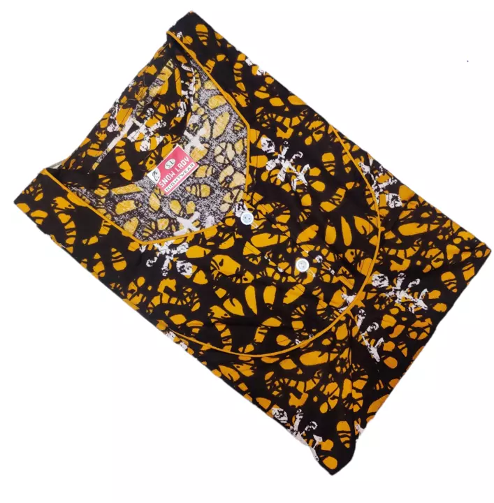 Cotton Dori pipping pattern night with side pocket  uploaded by Shree krishna garments on 9/6/2022