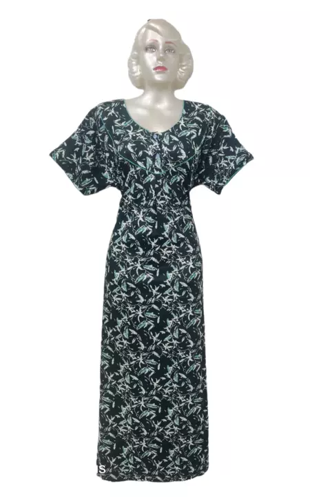 Cotton Dori pipping pattern nighty with side pocket uploaded by Shree krishna garments on 9/6/2022