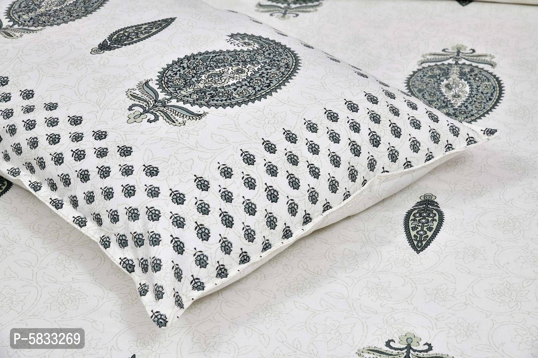 Cotton Green Jaipuri Printed Bedshheet With 2 Pillow Covers uploaded by business on 9/7/2022