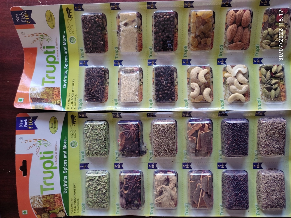 Trupti Dry fruits and spices  uploaded by A C K Food Industry on 9/7/2022
