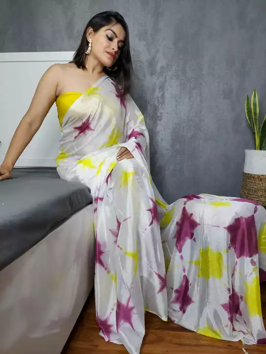 * Beautiful collection*

* Pure Crepe silk sarees 
With blouse* uploaded by Ayush Handicarft on 9/7/2022
