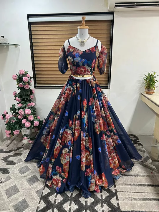 Post image 💥💕*Presenting New  Đěsigner Lehenga -Choli In New Fancy Style*👌💕


💃*Lehenga Fabric   :* Faux Georgette With *Digital Print and Urf Cutting No Joint in Flair*
 *With Fancy Latkan Dori*

💃*Lehenga Flair:* *4.5 mtr*
💃*Lehenga Inner :* Micro Cotton
💃*Lehenga Length :* 41-42 Inch 

💃*Choli  Fabric:* Faux Georgette With Digital Print Fancy Style With Cups *(Full Stiched Up to 42 And Margin for 44 Size)*

💃*Dupatta Fabric :* No

*# Free Size Semistiched Lehenga With Fancy Style Choli Full Stiched *

*👉RATE :-    1180-₹
Shipping extra
Message me
Fwr collection

💕*One Level Up*💕
👌*A One Quality*👌