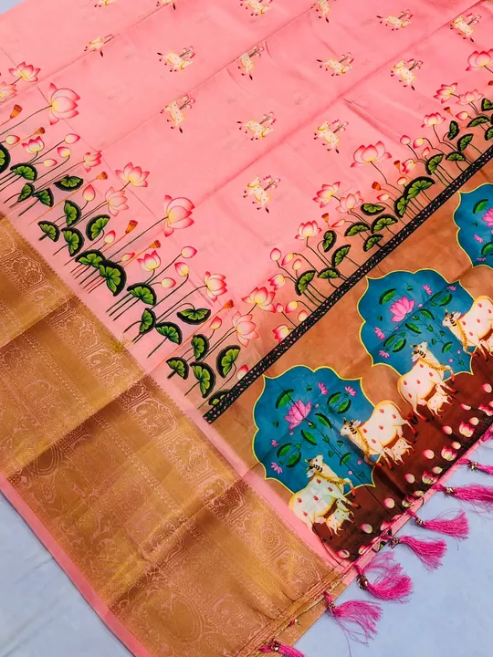 Soft Silk Kalamkari theme sarees  uploaded by business on 9/7/2022