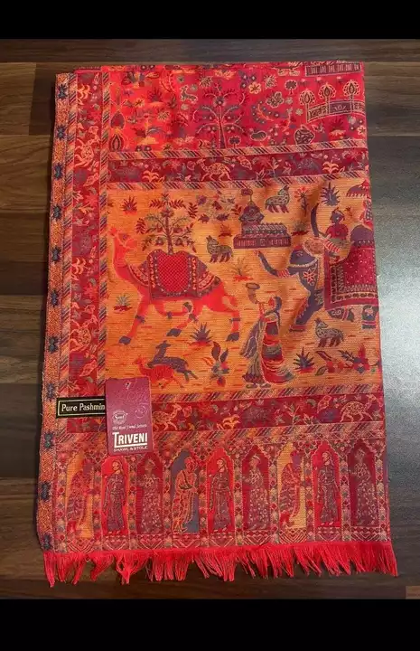 Animal print pashmina kanni shawls available 👉 uploaded by GOLDEN ERA CLOTHING STORE on 9/7/2022