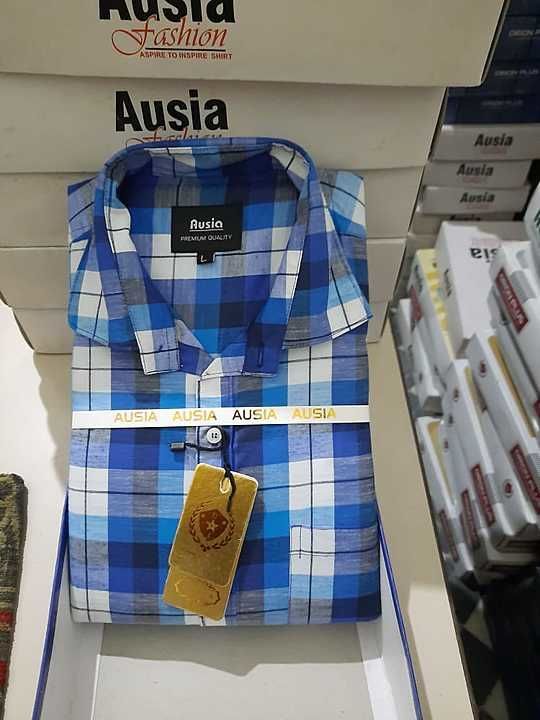 Men check shirts box packing size M uploaded by S.s fashion on 12/10/2020
