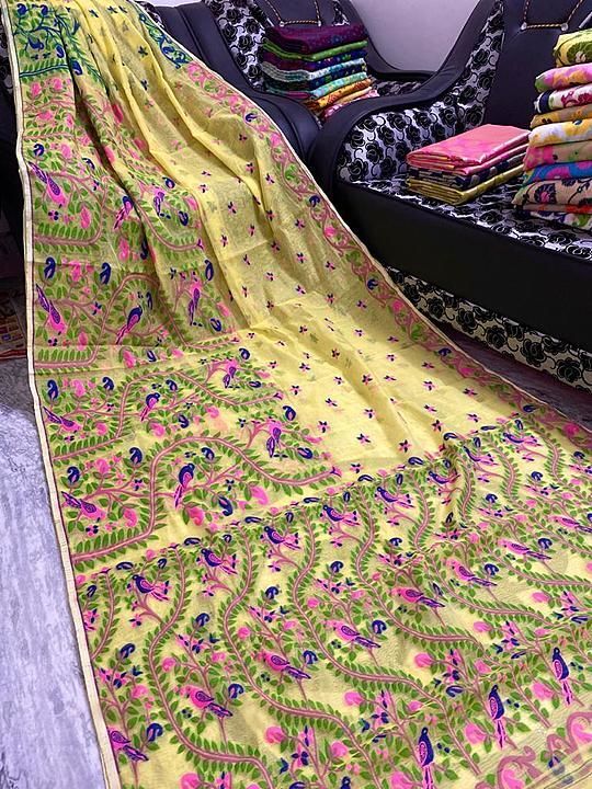 Soft Saree uploaded by SHIBAM TEXTILES on 12/11/2020