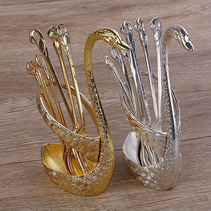 6 Pcs Spoon With Decorative Swan Stand – Silver

 uploaded by Wholestock on 12/11/2020
