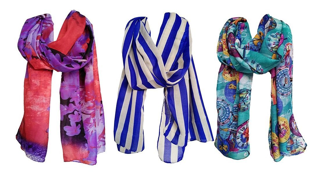 Vershaa polycotton printed scarfs and stole uploaded by business on 12/11/2020