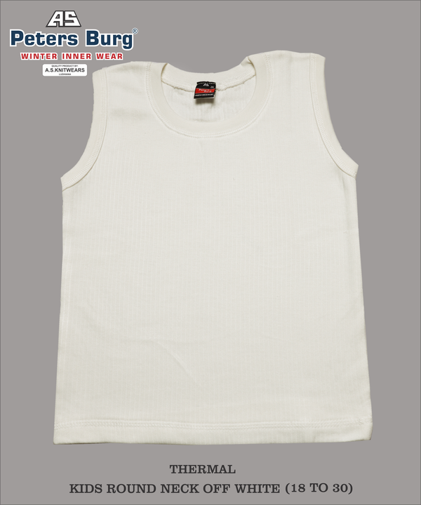 THERMAL gents round neck cut sleeve vest OFF WHITE  uploaded by business on 9/8/2022