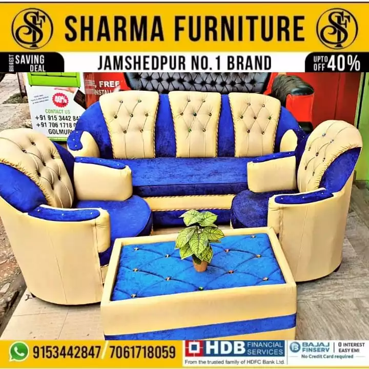 5 Seater Most Comfortable Round Sofa Set uploaded by Sharma furniture on 9/8/2022