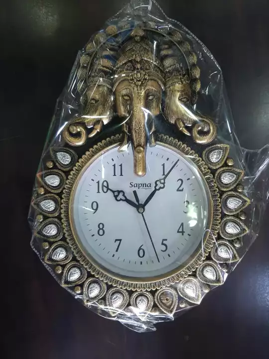 Wall clock ganpati  uploaded by KALYANI TOYS on 9/8/2022