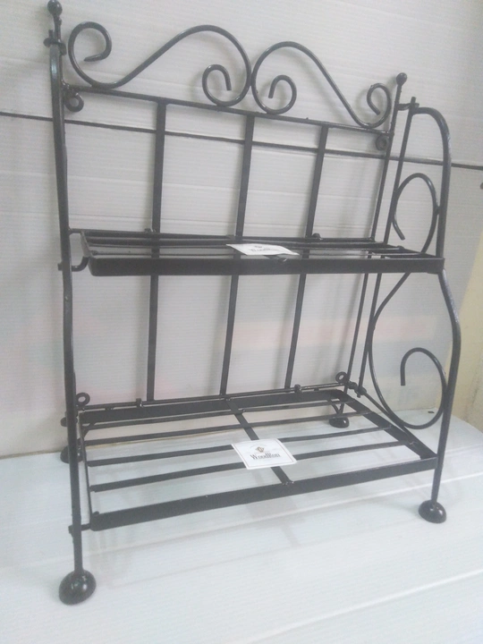 WoodRon Brand - Wrought Iron Kitchen shelf Rack with 2 shelfs  uploaded by Saffron India Enterprises on 9/8/2022