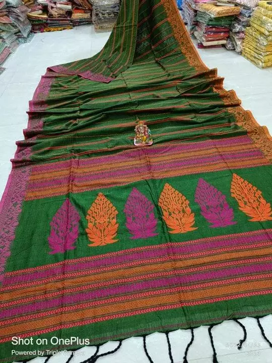 🌹🌹🌹EXCLUSIVE KHADI  SHAREE🌹🌹🌹COTTON BY SALAP KHADI🌹🌹🌹  BLAUSE PIECE🌹🌹🌹 uploaded by Saree house on 9/8/2022