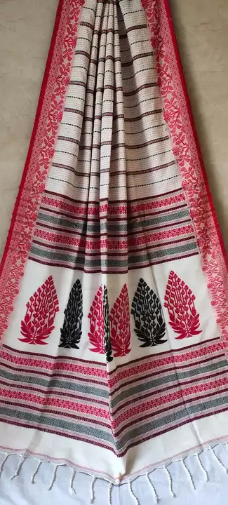 🌹🌹🌹EXCLUSIVE KHADI  SHAREE🌹🌹🌹COTTON BY SALAP KHADI🌹🌹🌹  BLAUSE PIECE🌹🌹🌹 uploaded by business on 9/8/2022