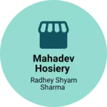 Business logo of Mahadev hosiery