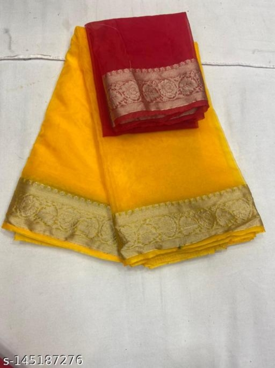 Beautiful Organza Sarees  uploaded by business on 9/8/2022
