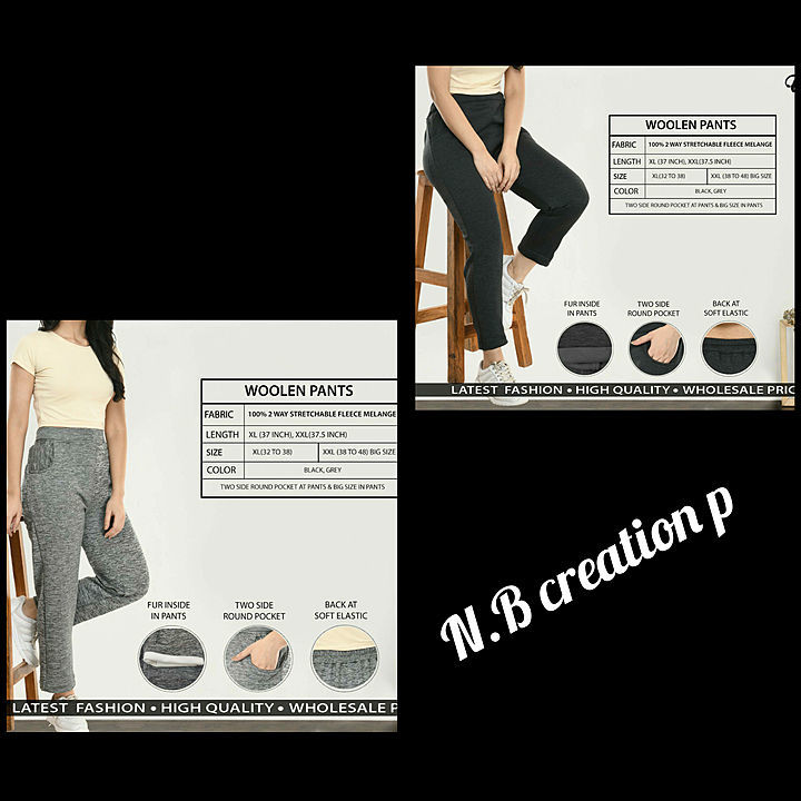 N.B creation collection 
Women's woollen pants collection  uploaded by business on 12/11/2020