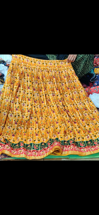 Heavy Rayon patola print skirt uploaded by business on 9/8/2022